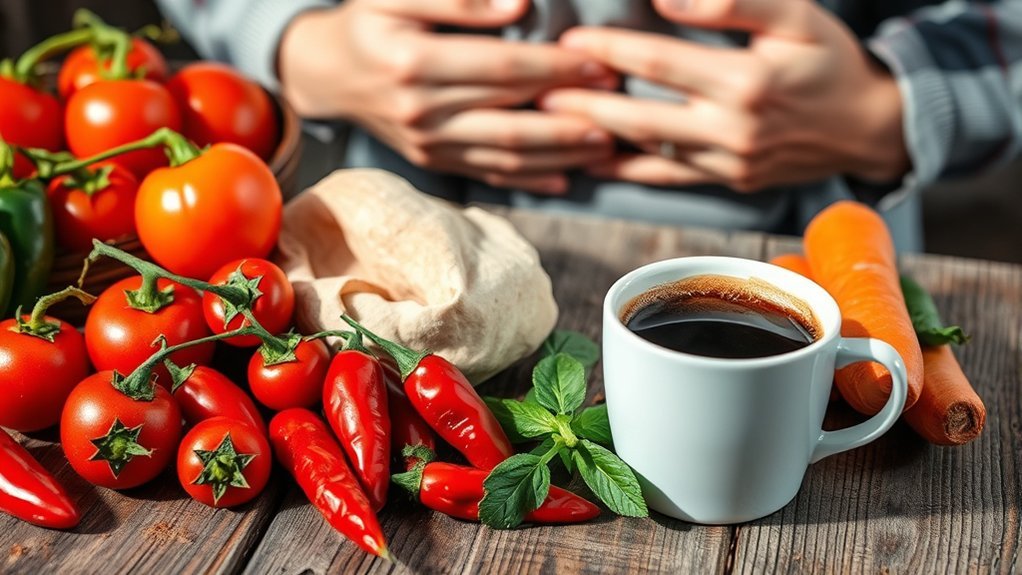 acid reflux causing discomfort