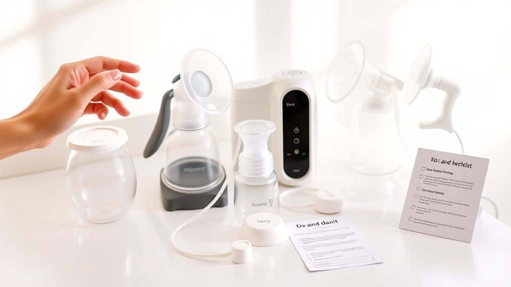 breast pump usage guidelines