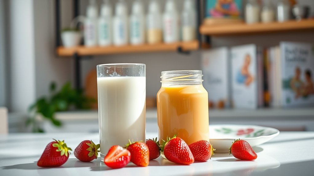 breastfeeding milk composition differences