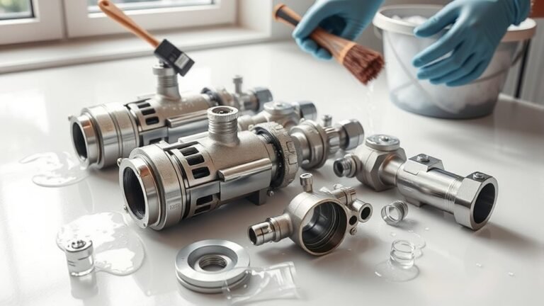 cleaning pump components effectively
