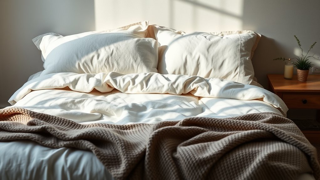 comfortable bedding enhances sleep