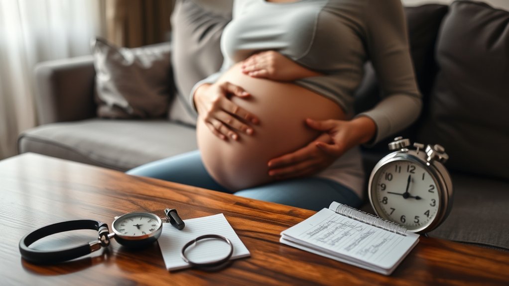 contraction timing and symptoms