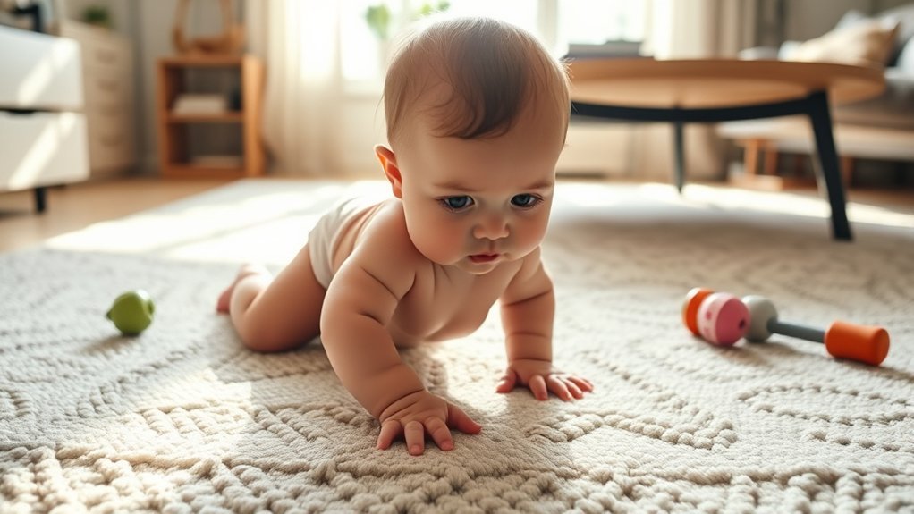crawling stages in infants