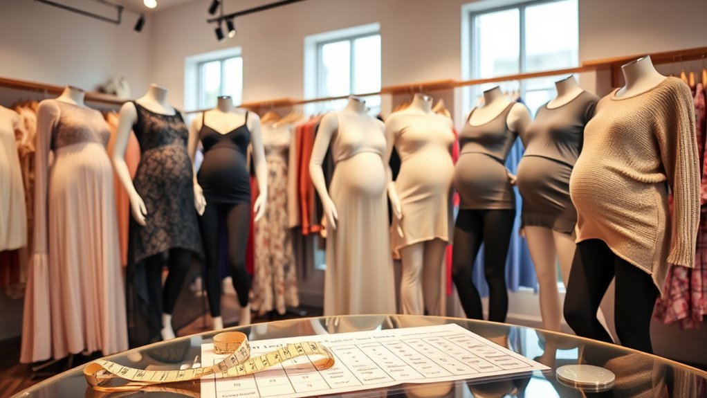 maternity clothes size guide