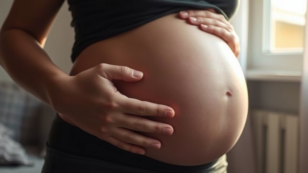 pregnancy related ligament stretching pain