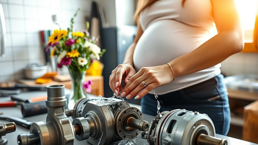 pregnancy safe pump part cleaning