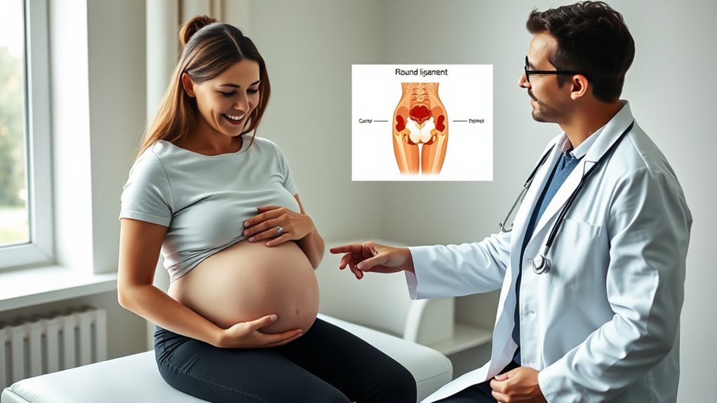 round ligament pain management