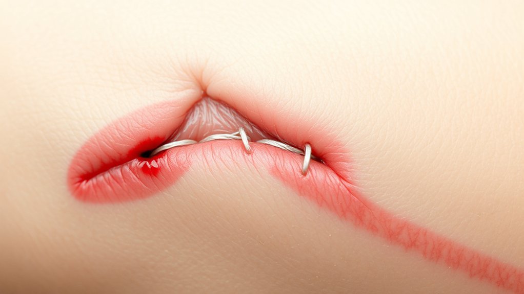 stitches care symptom identification