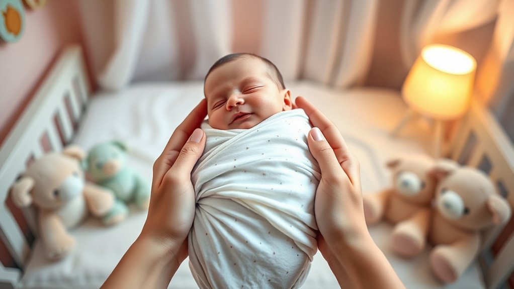 swaddling baby step guide
