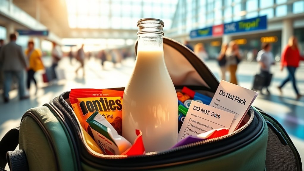 traveling with milk safely