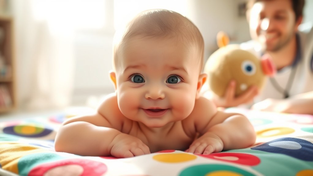 tummy time promotes development