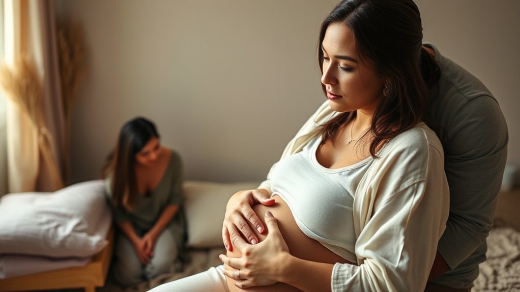 unmedicated birth symptoms signs