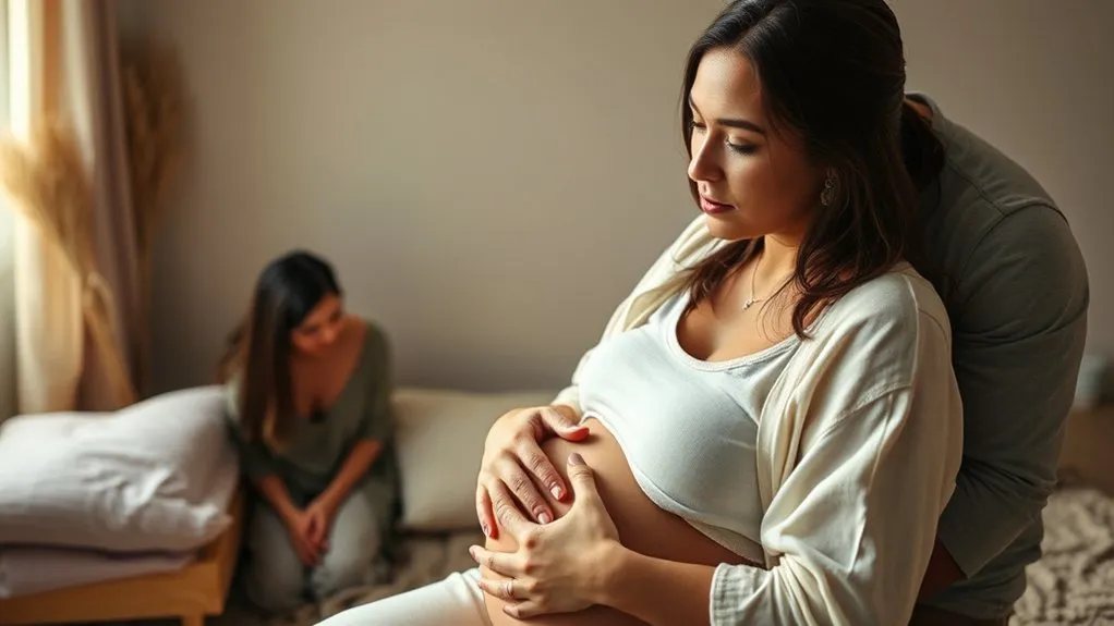 unmedicated birth symptoms signs