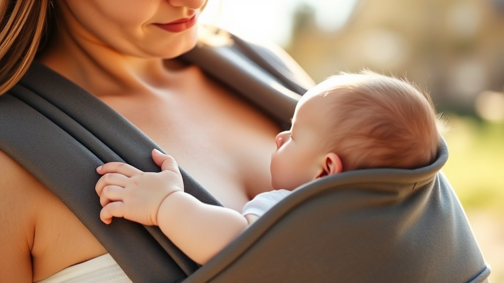 breastfeeding safely in carriers