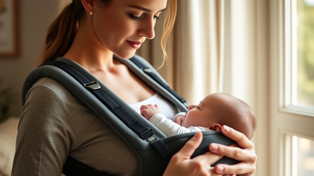 breastfeeding safely in carriers