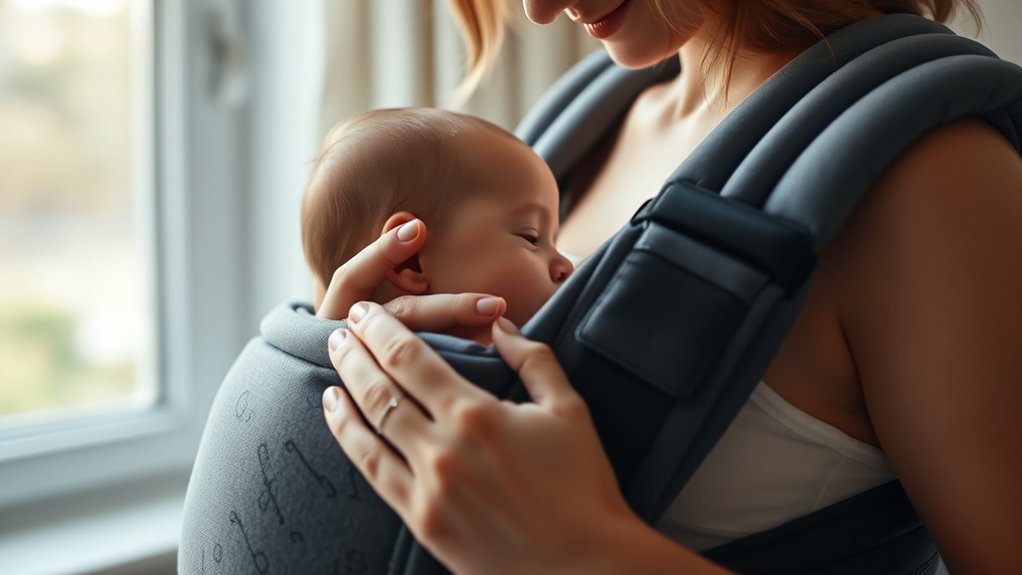 breastfeeding while using carrier