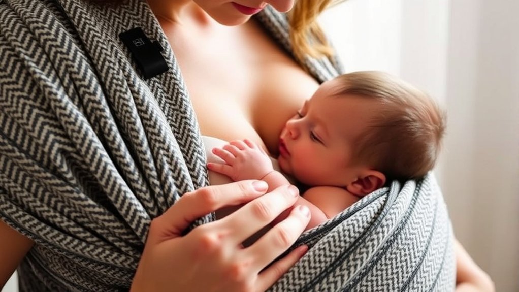breastfeeding while using carrier