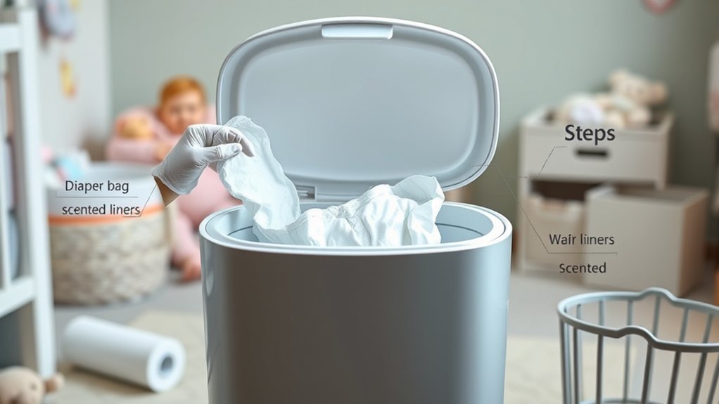 diaper pail usage instructions