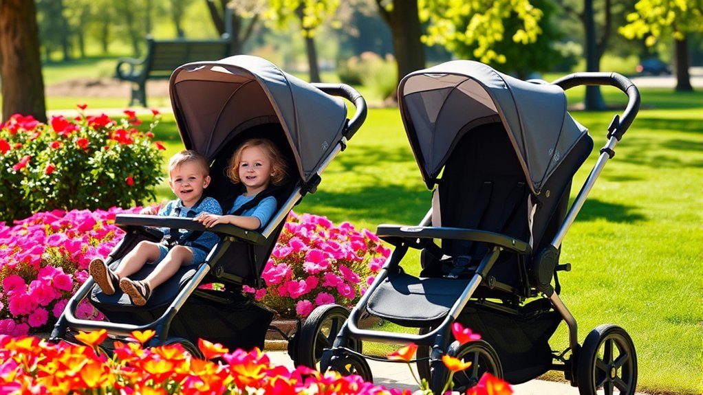 double stroller characteristics overview