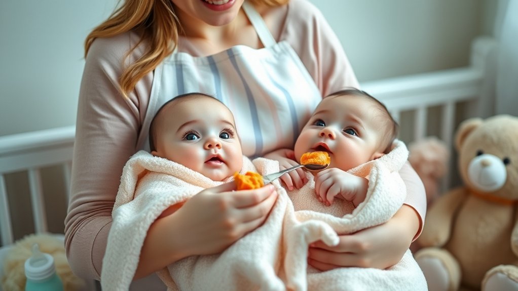 feeding infants simultaneously tips