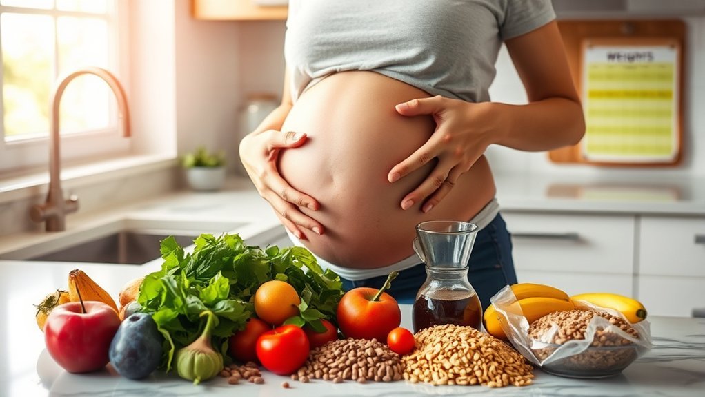 gaining weight during twins