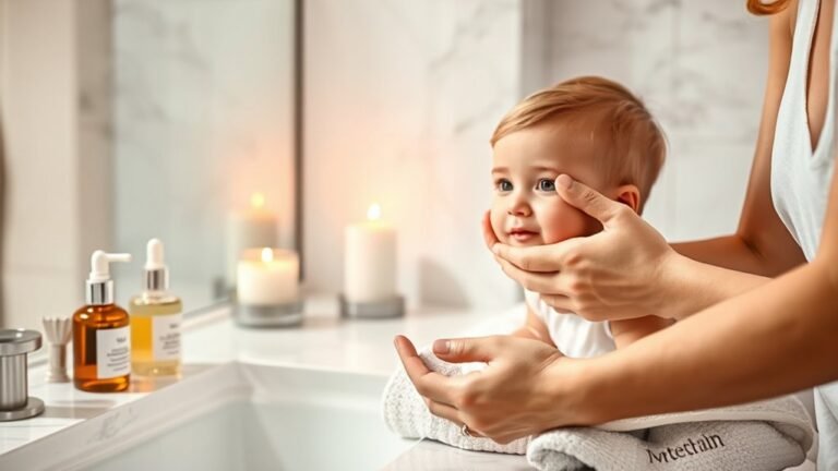 parenting and skincare balance