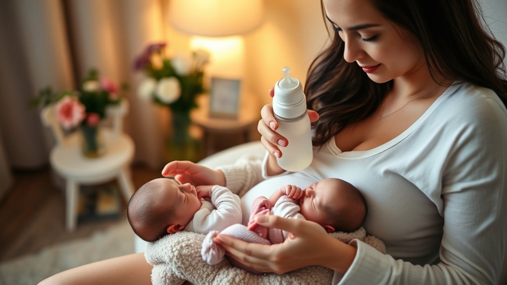 pregnancy twin feeding support