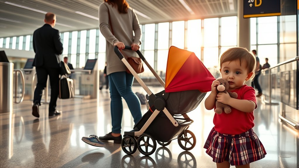stroller gate check process