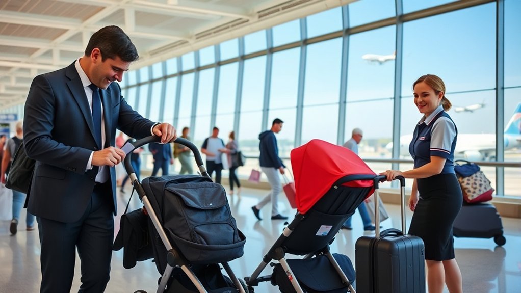 stroller gate check tips