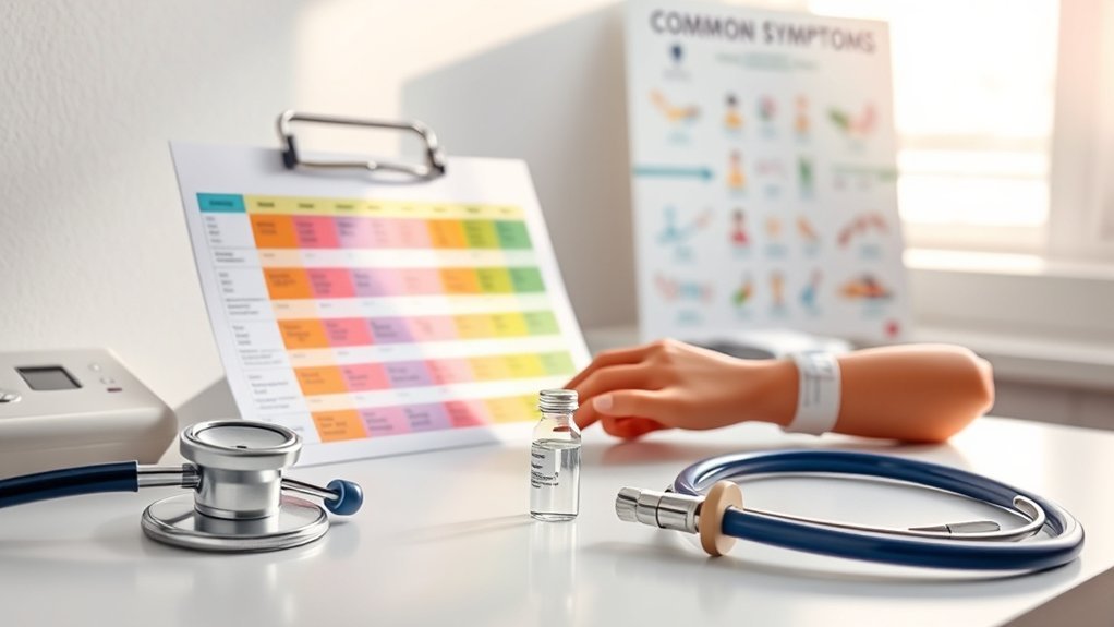 vaccination symptoms and signs