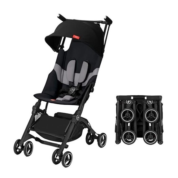 gb Pockit+ All-Terrain Travel Stroller in Velvet Black
