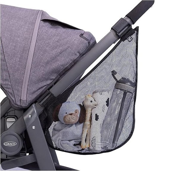 J.L. Childress Side Sling Cargo Net Stroller Organizer