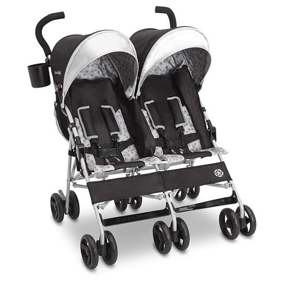 Jeep Scout Double Stroller Charcoal Galaxy