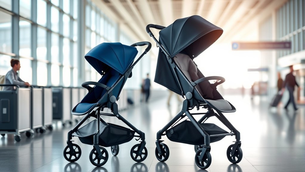 compact airplane travel strollers