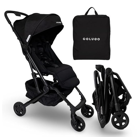 Colugo Compact Lightweight Travel Stroller (Black)