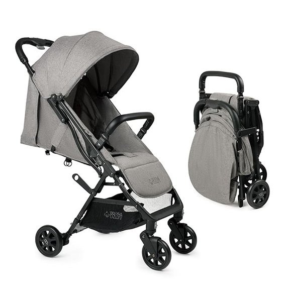 Lightweight Travel Stroller with Canopy & One-Hand Fold