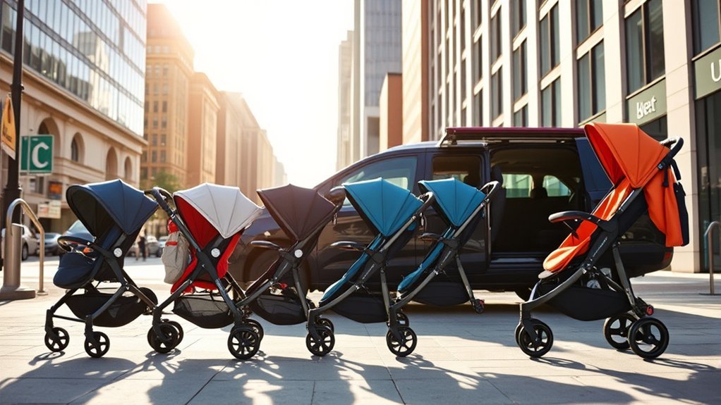 compact strollers for transportation