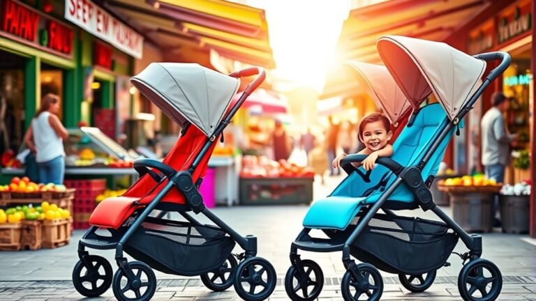convenient double strollers available