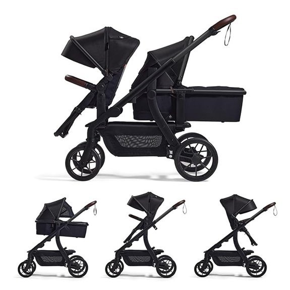 Momcozy ChangeGo Convertible Single-to-Double Baby Stroller