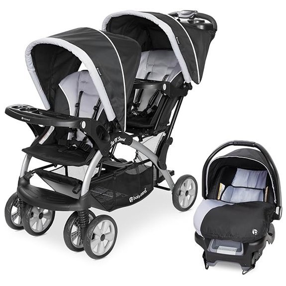 Baby Trend Double Stroller & Infant Car Seat Combo