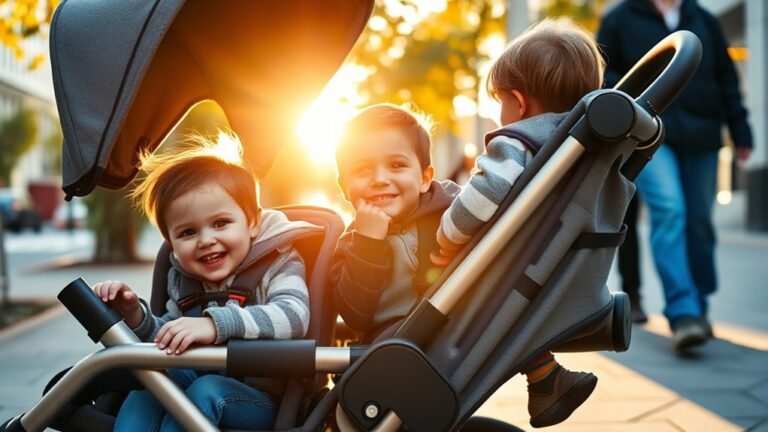 double strollers for three