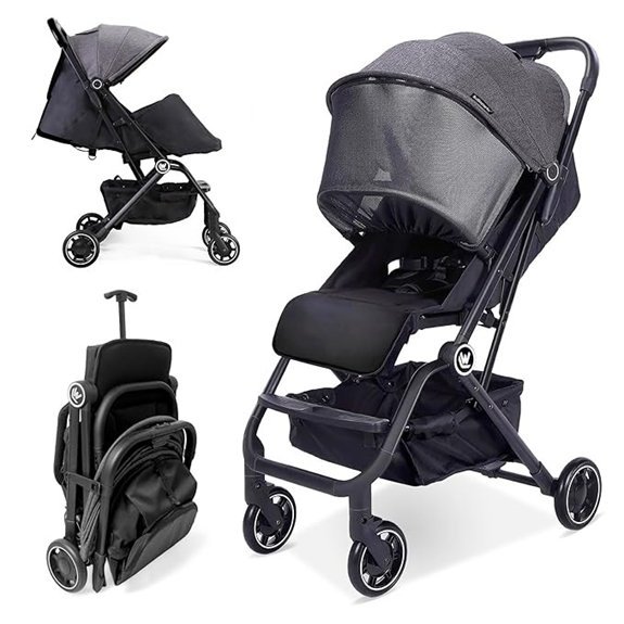 Lightweight Compact Baby Stroller with Easy Fold