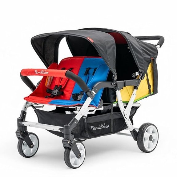 Familidoo H4E Quad Stroller Wagon for Kids