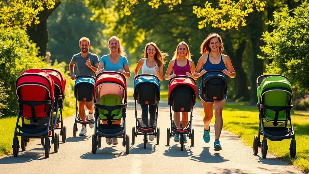 jogging strollers with car seats
