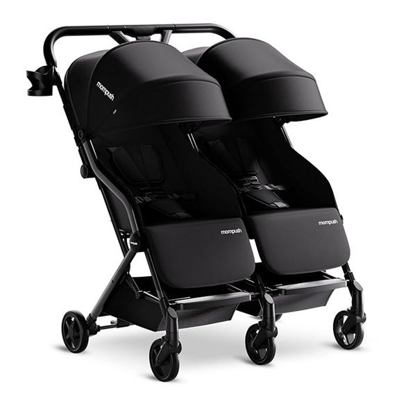 Mompush Lithe Double Side-by-Side Lightweight Stroller