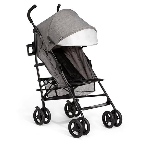 Jeep PowerGlyde Plus Lightweight Travel Stroller (Grey)