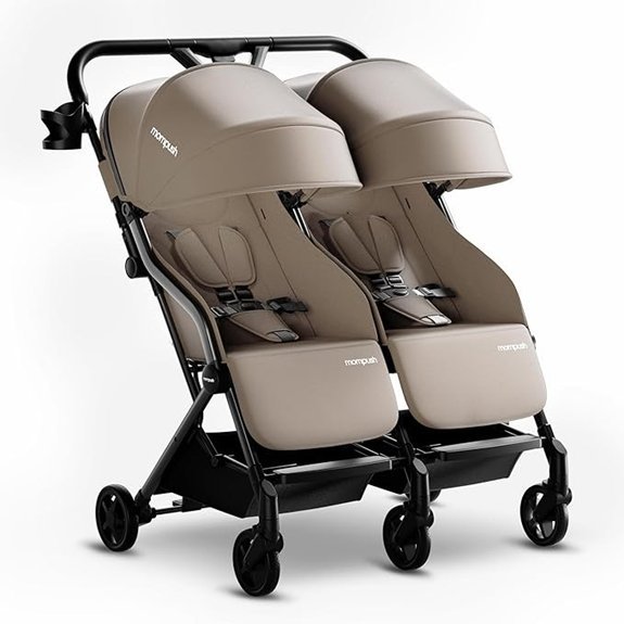 Mompush Lithe Double Side-by-Side Lightweight Stroller
