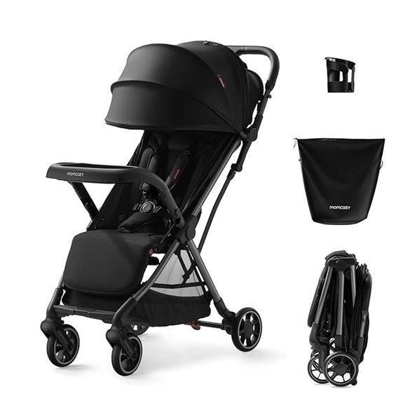 Momcozy ClickGo Lightweight Travel Stroller with Canopy