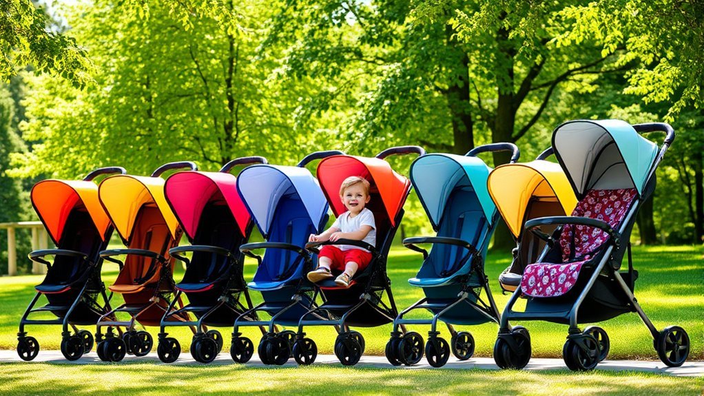 lightweight travel umbrella strollers