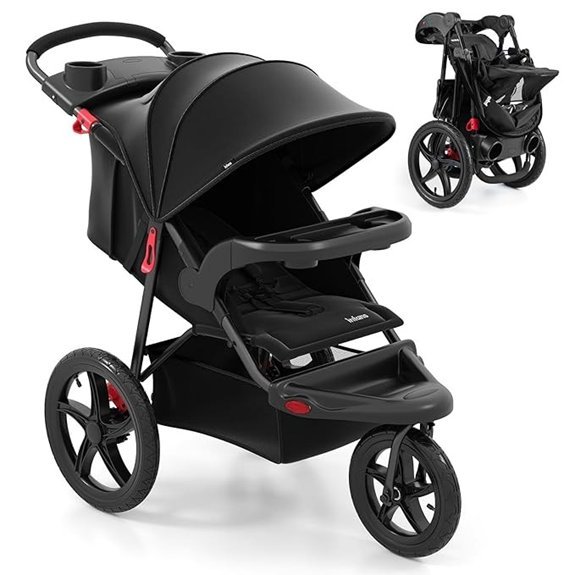 INFANS Jogging Stroller Travel System for Newborns